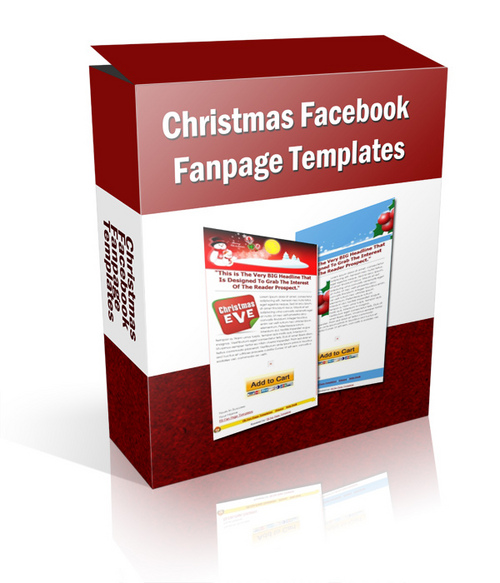 Product picture Christmas Facebook Fanpage Templates (PLR)