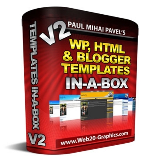 Product picture Wordpress, Html And Blogger Templates In A Box V2