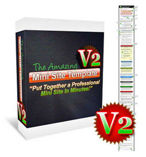 Product picture The Amazing Mini Site Template V2